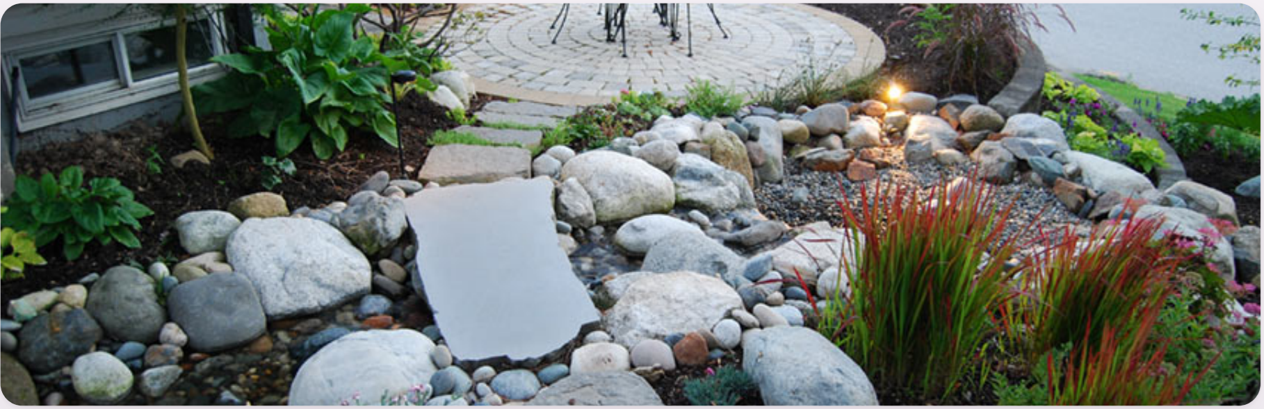 A finished Higher Ground Landscaping project in the Abbotsford area.